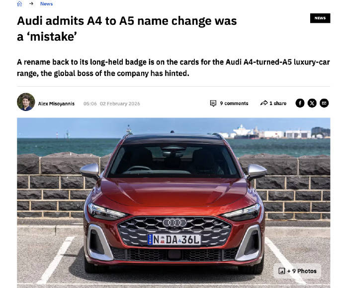 奥迪 CEO 低头认错!A4 变 A5 不致命,南北内斗才是真雷!