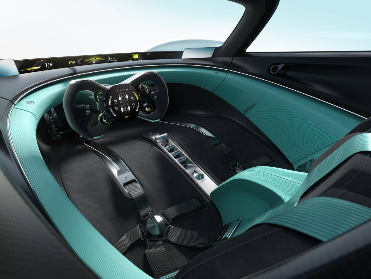 小米 Vision Gran Turismo(简称VGT)概念超跑,1900马力动力系统产生的动能