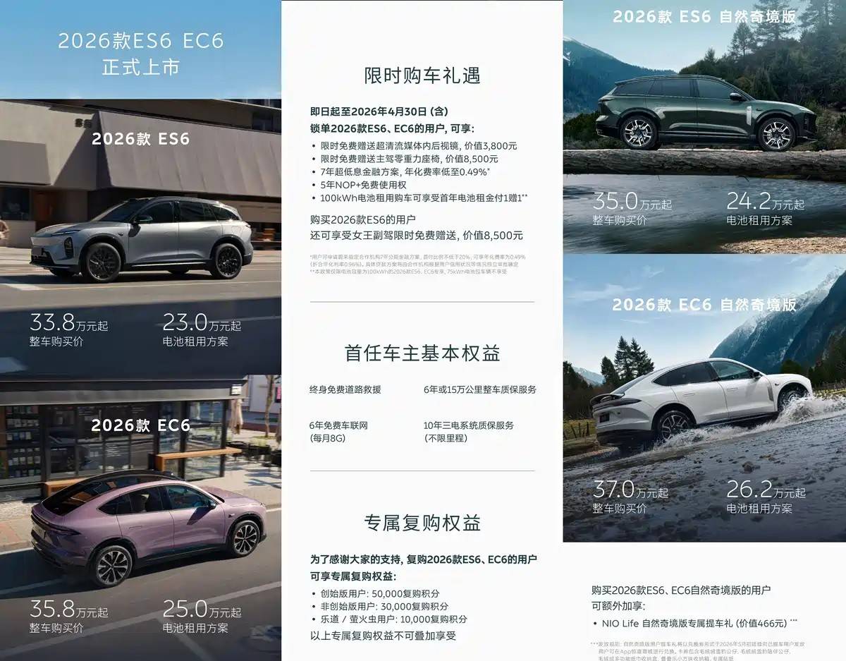 2026款蔚来ES6来了!堆料之外,它真正值得买的理由是什么?